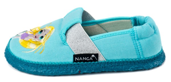 Nanga ~ Baumwoll Hausschuh ~ Meerjungfrau (türkis)