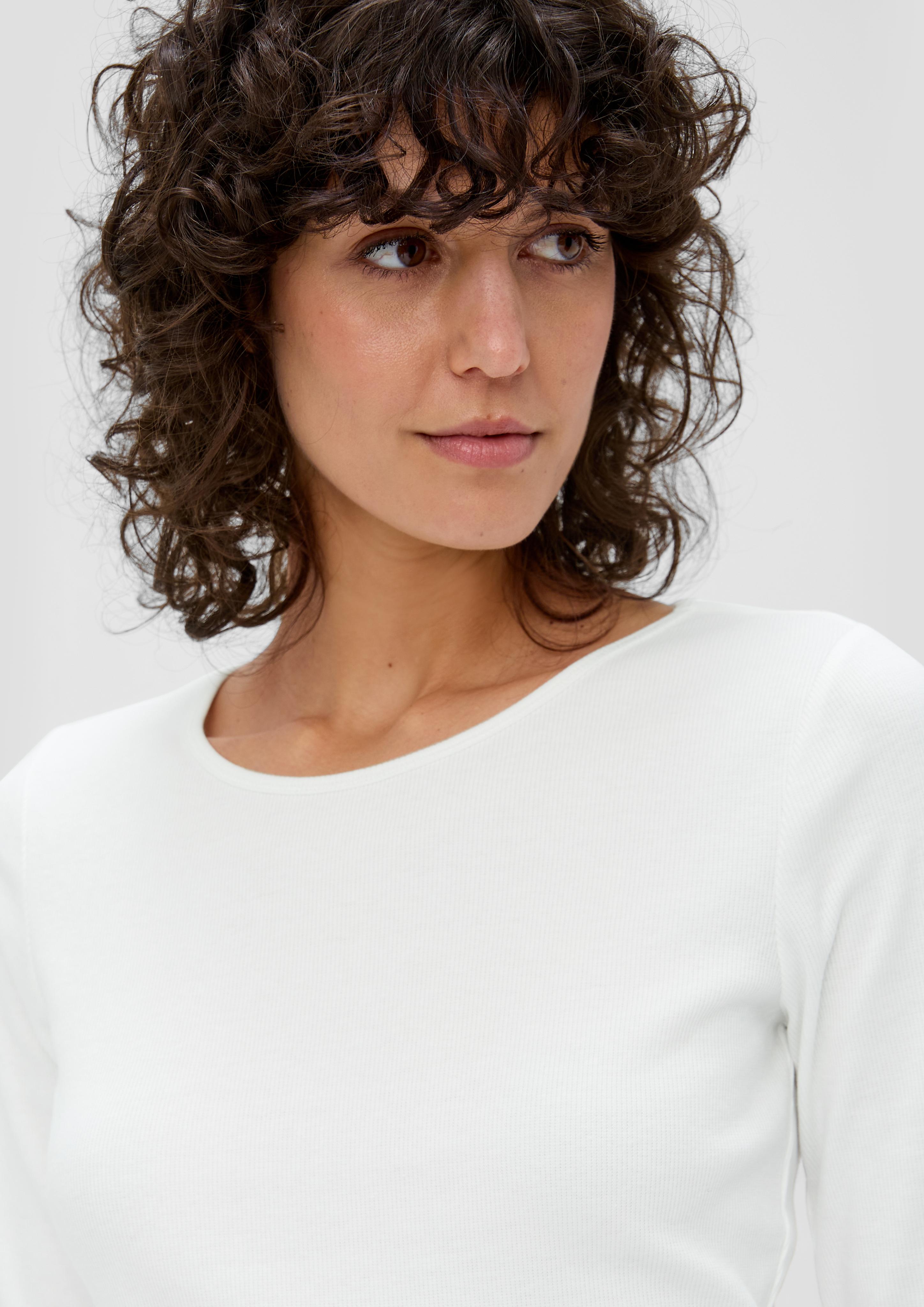 3/4-Ärmel-Shirt mit Rollsaum  2157735-0210