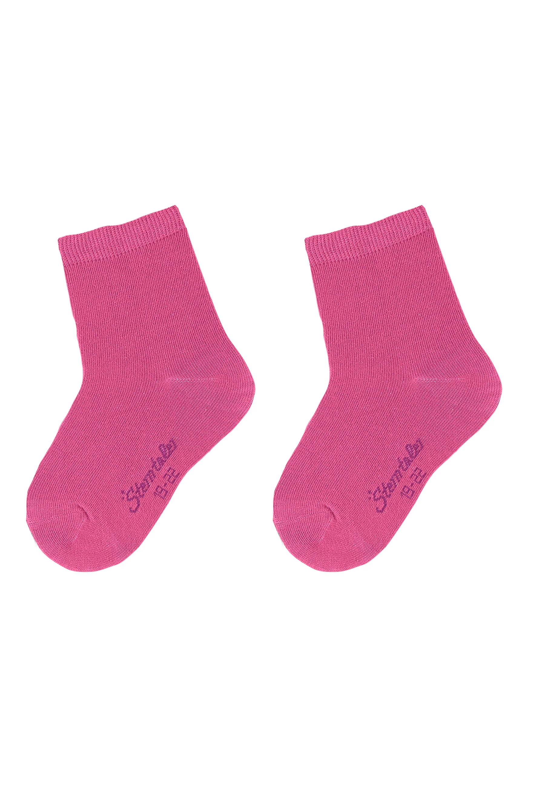 Socken 2er-Pack, uni in 7 Basic Farben