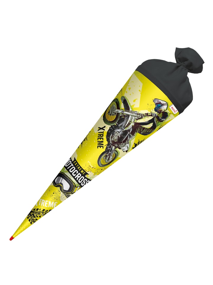 ROTH Schultüte groß Extreme Motocross 70 cm in Gelb günstig kaufen onesize