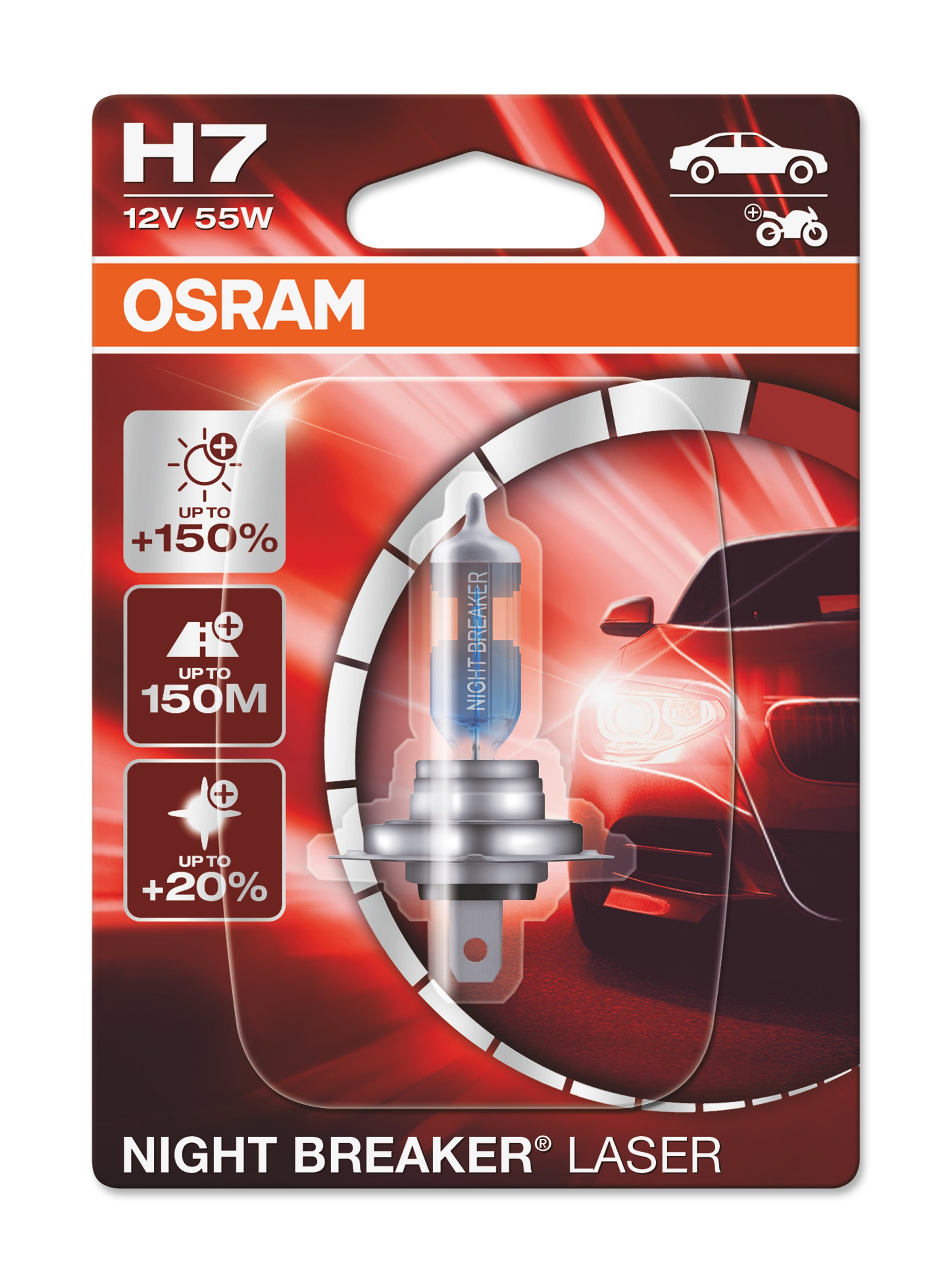 OSRAM Night Breaker Laser H7 12 V 55-W, 1 Stück - ATU