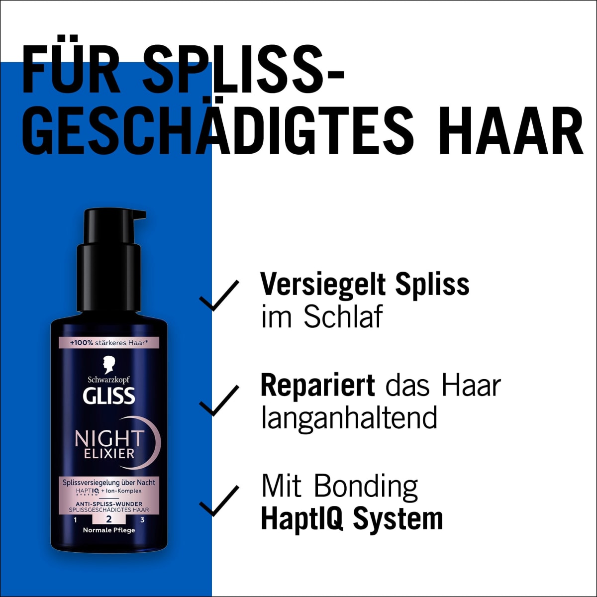 Haarkur Night Elixier Anti-Spliss Wunder, 100 ml