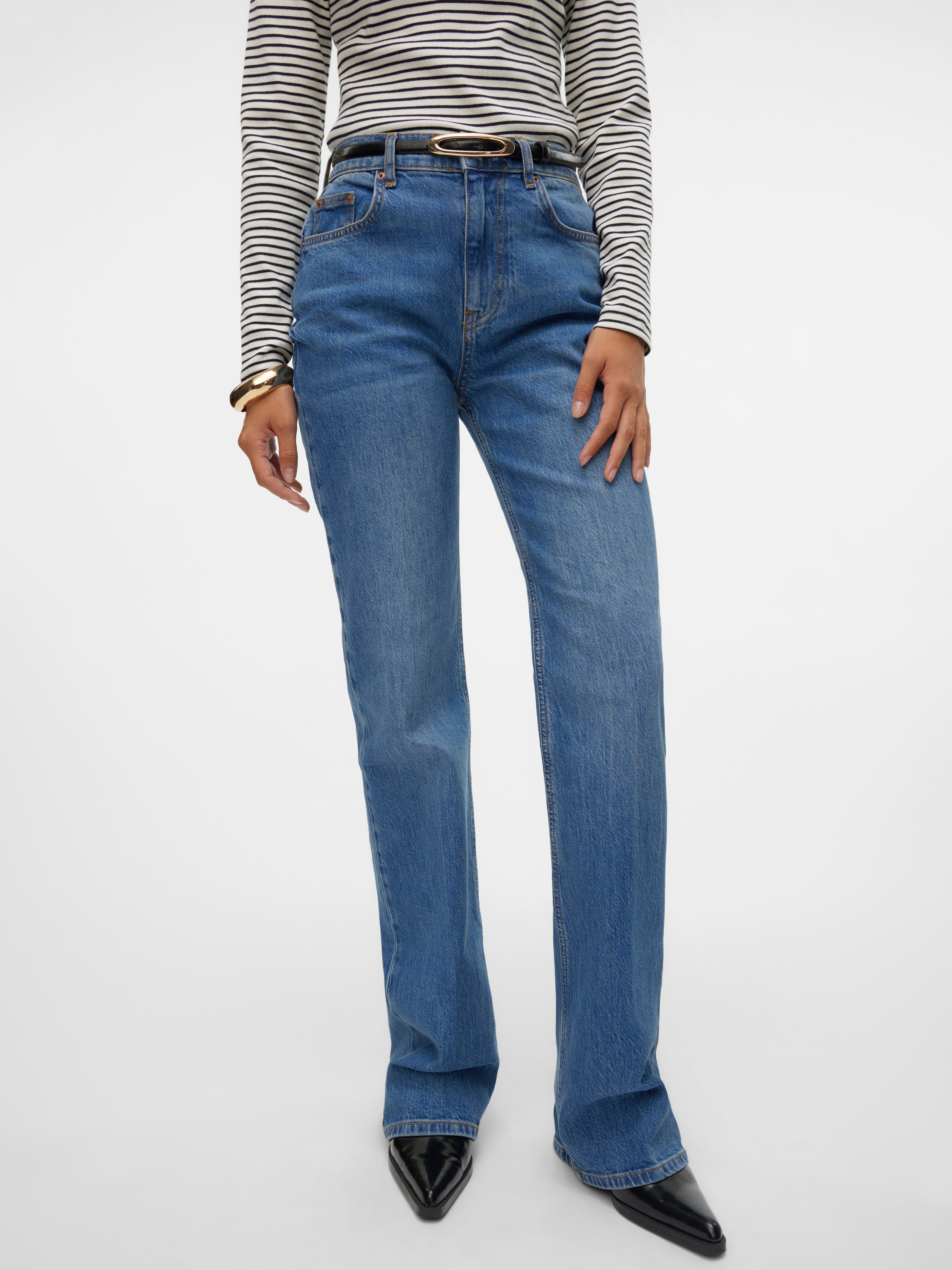 VMEMILY Hohe Taille Ausgestellt Jeans