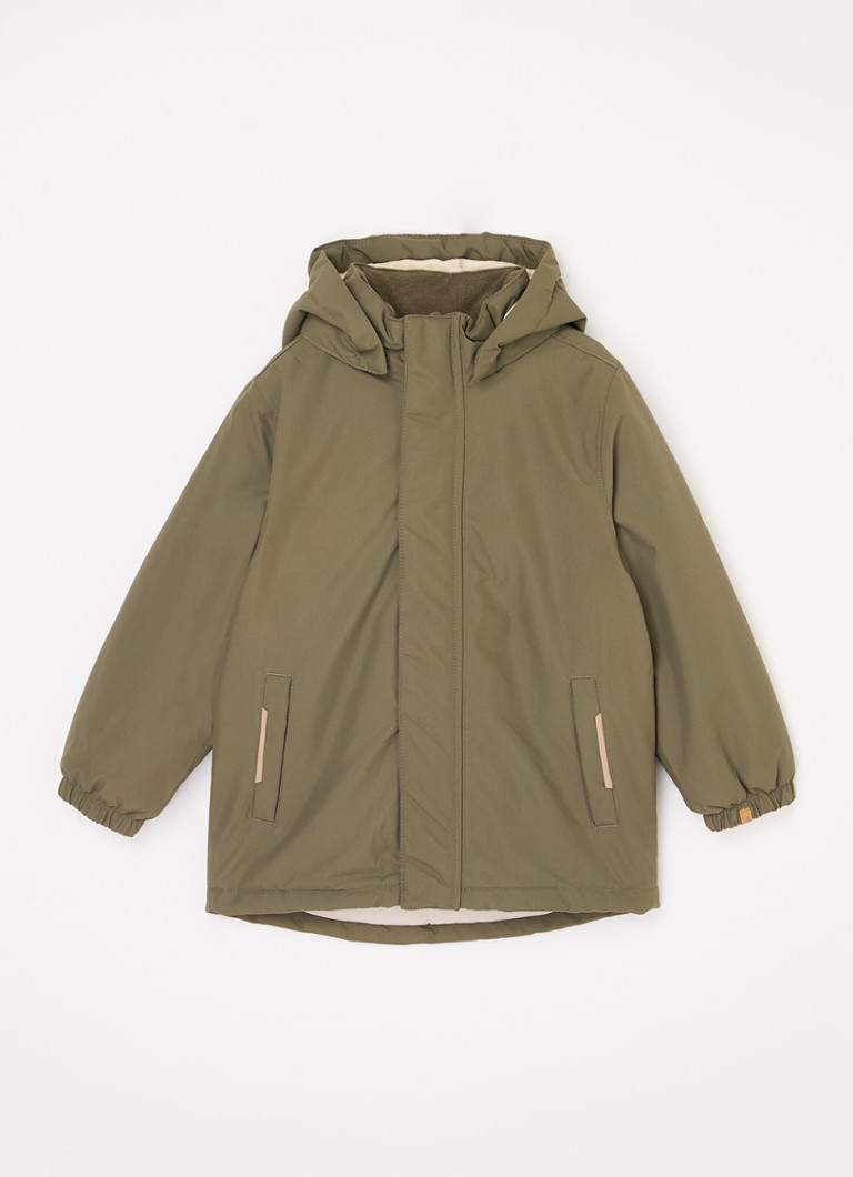 Lil' Atelier NMNLasnow parka z pikowaniem i odpinanym kapturem
