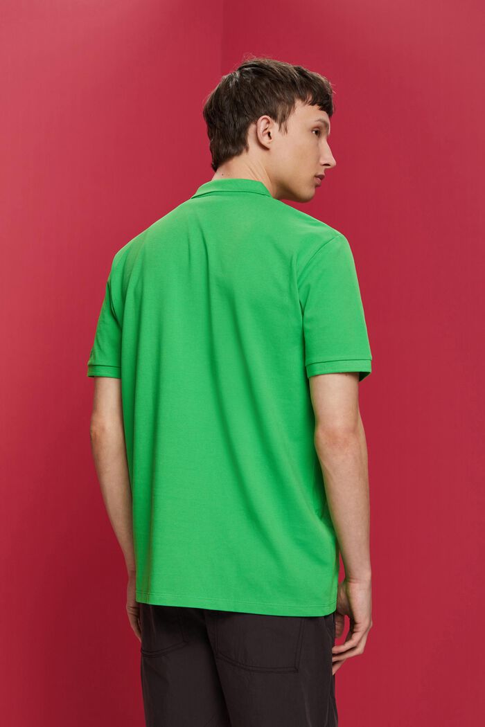 Slim-Fit-Poloshirt aus Baumwoll-Piqué