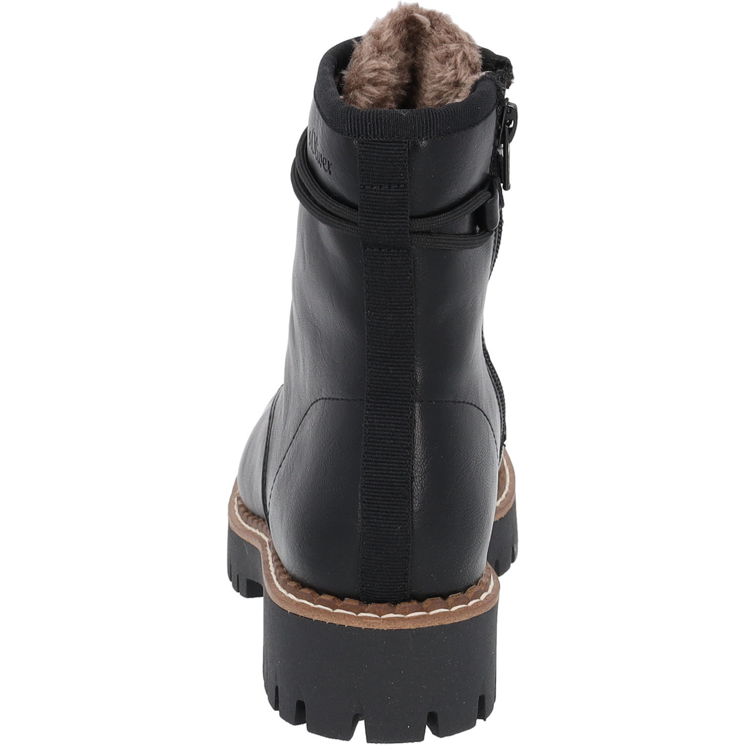 s. Oliver 26213, Schnürstiefel, Damen, Schwarz
