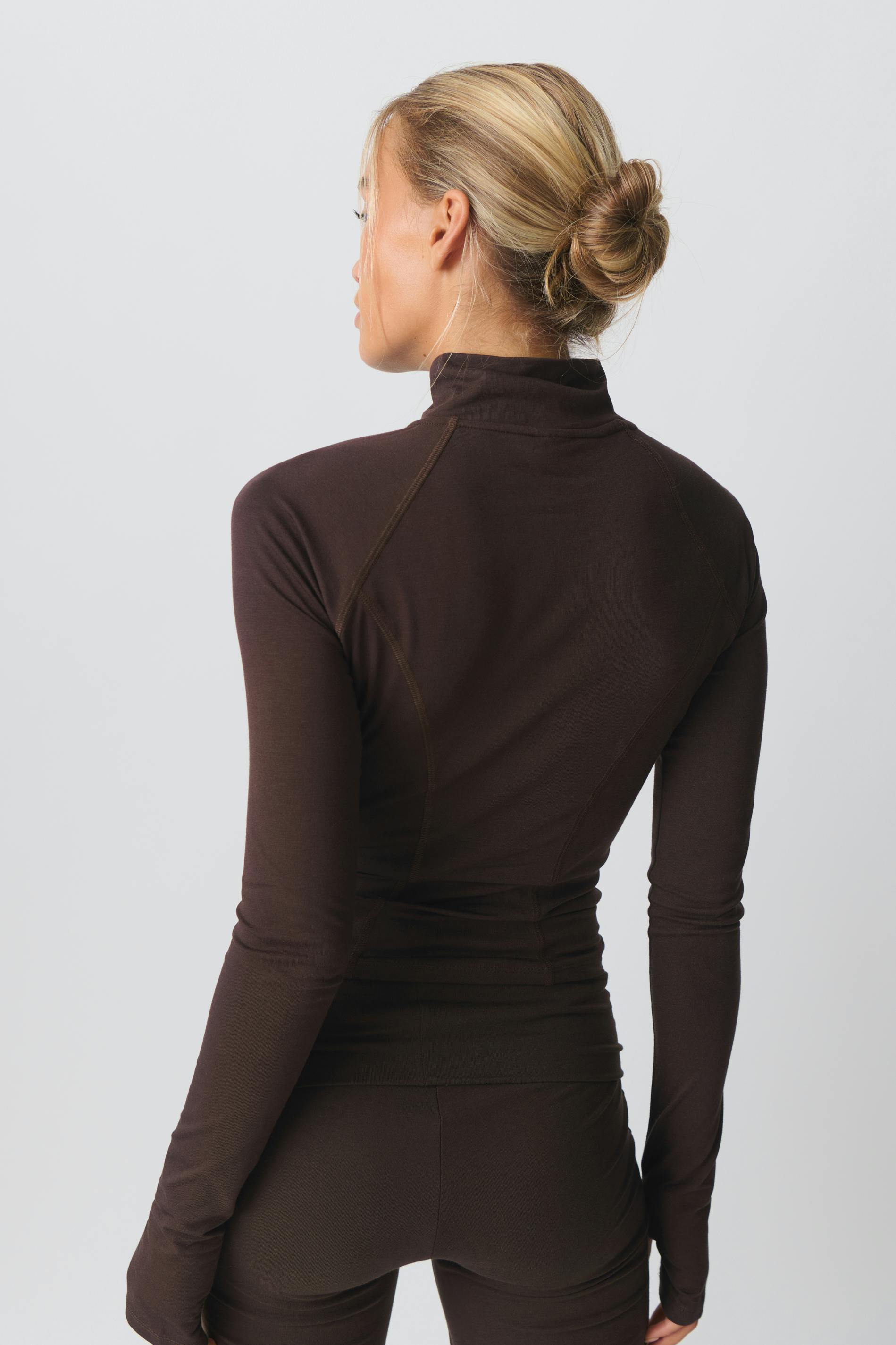 Soft touch zip jacket