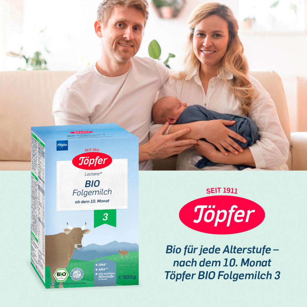 Folgemilch 2 nach dem 6. Monat, 600 g