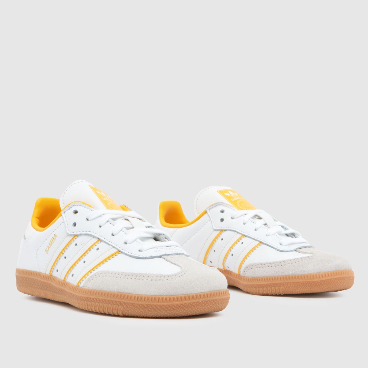 adidas vita & gula samba och juniorsneakers