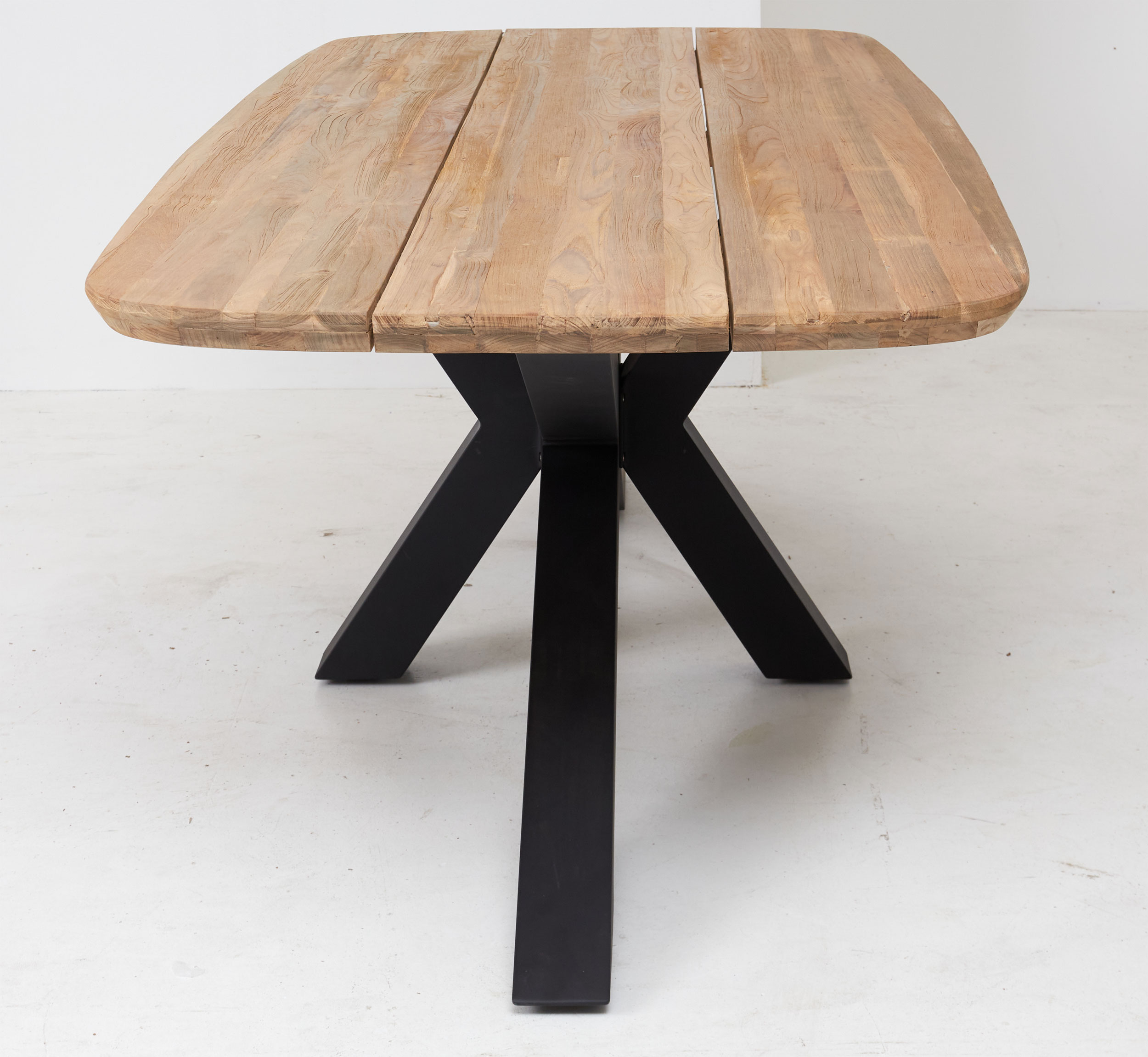 OUTDOORGartentisch Teak X-Fuß
