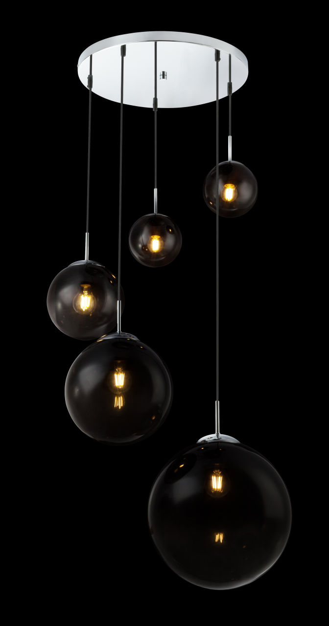 Globo Lighting - VARUS - Hängeleuchte Metall verchromt, 3x E27