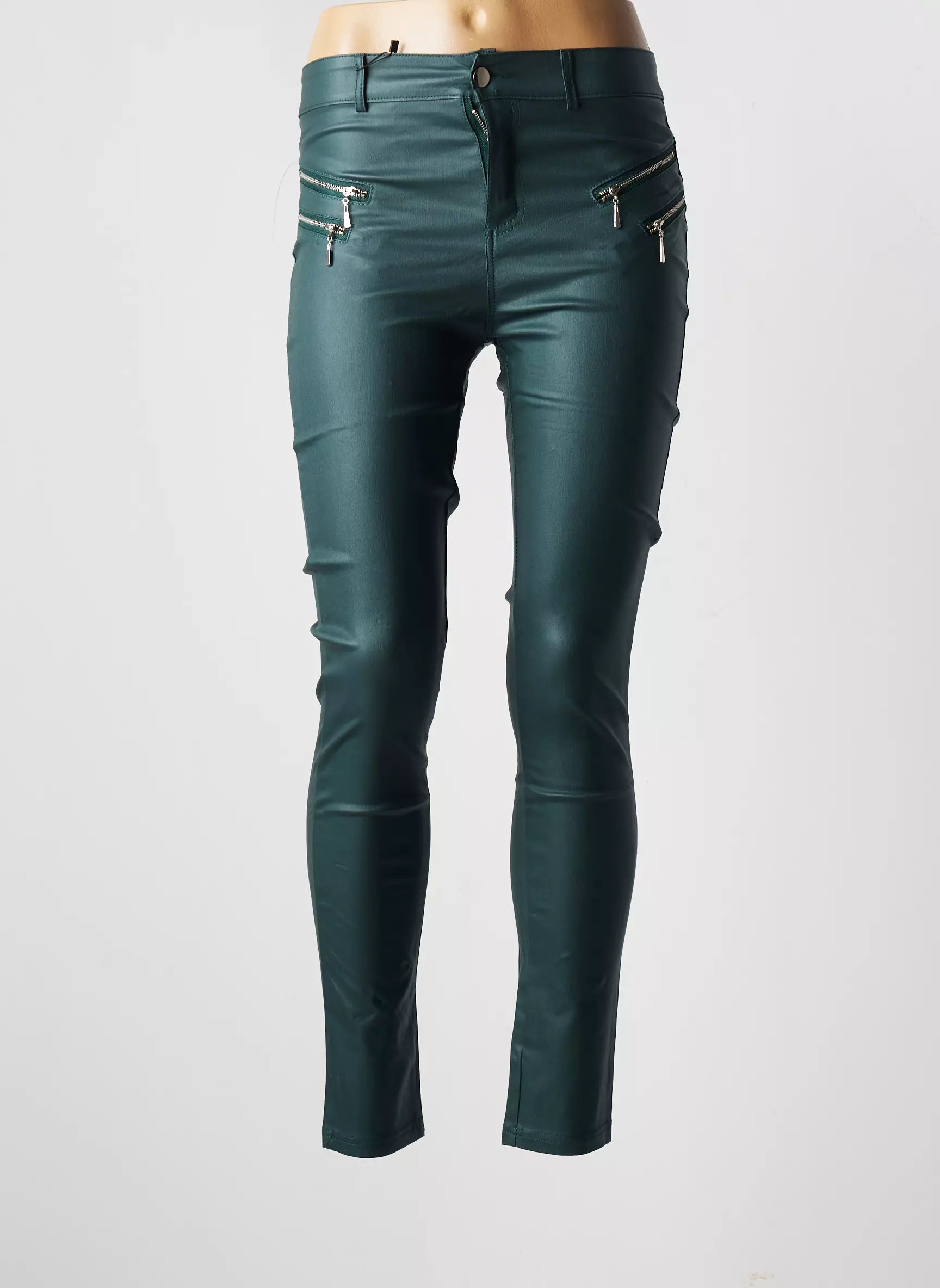 X Max Pantalons Slim Femme couleur vert