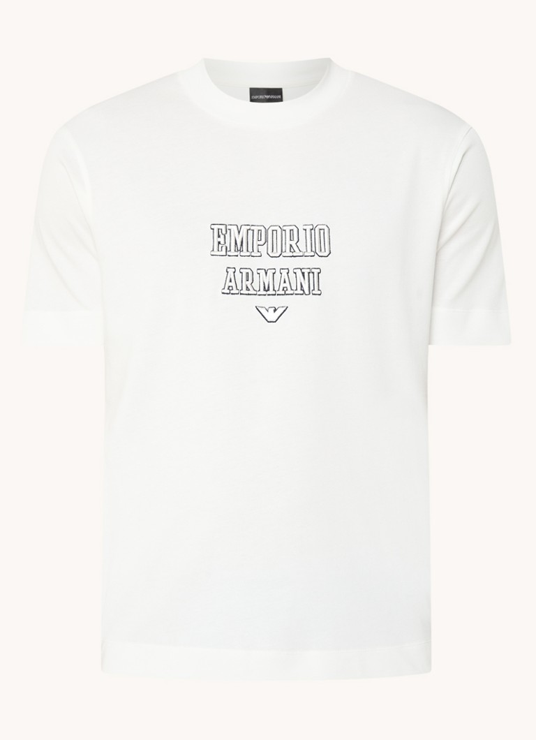 Tricou Emporio Armani cu logo brodat