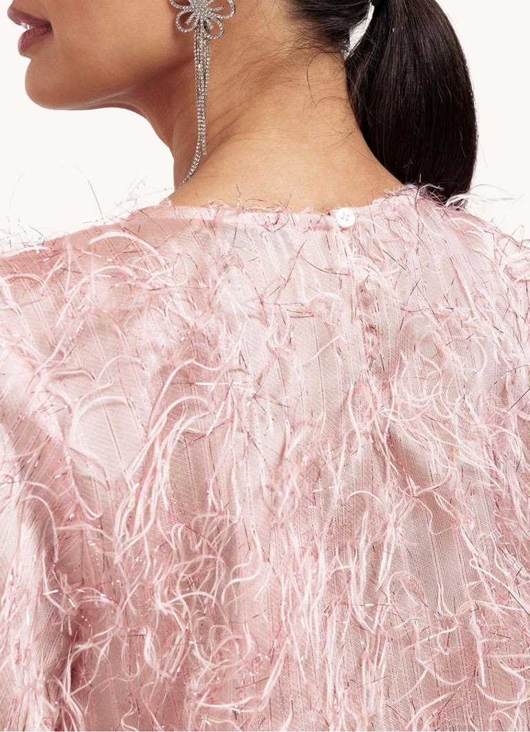 Τοπ Studio Anneloes Madison με lurex και κρόσσια