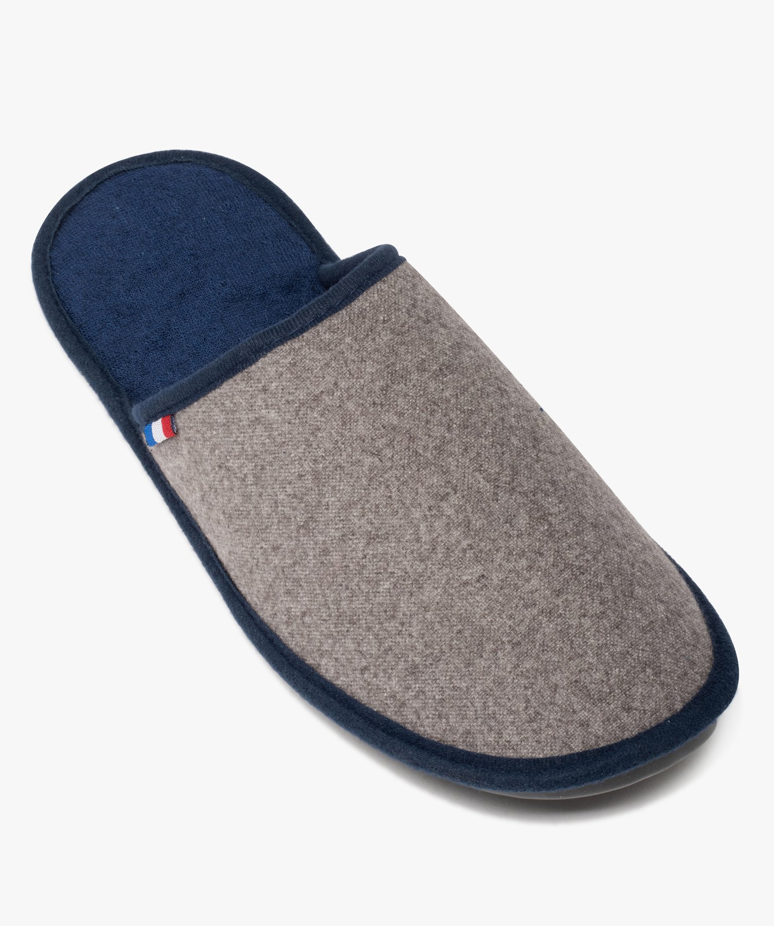 Chaussons homme mules fabriquées en France - Goxo gris | GEMO