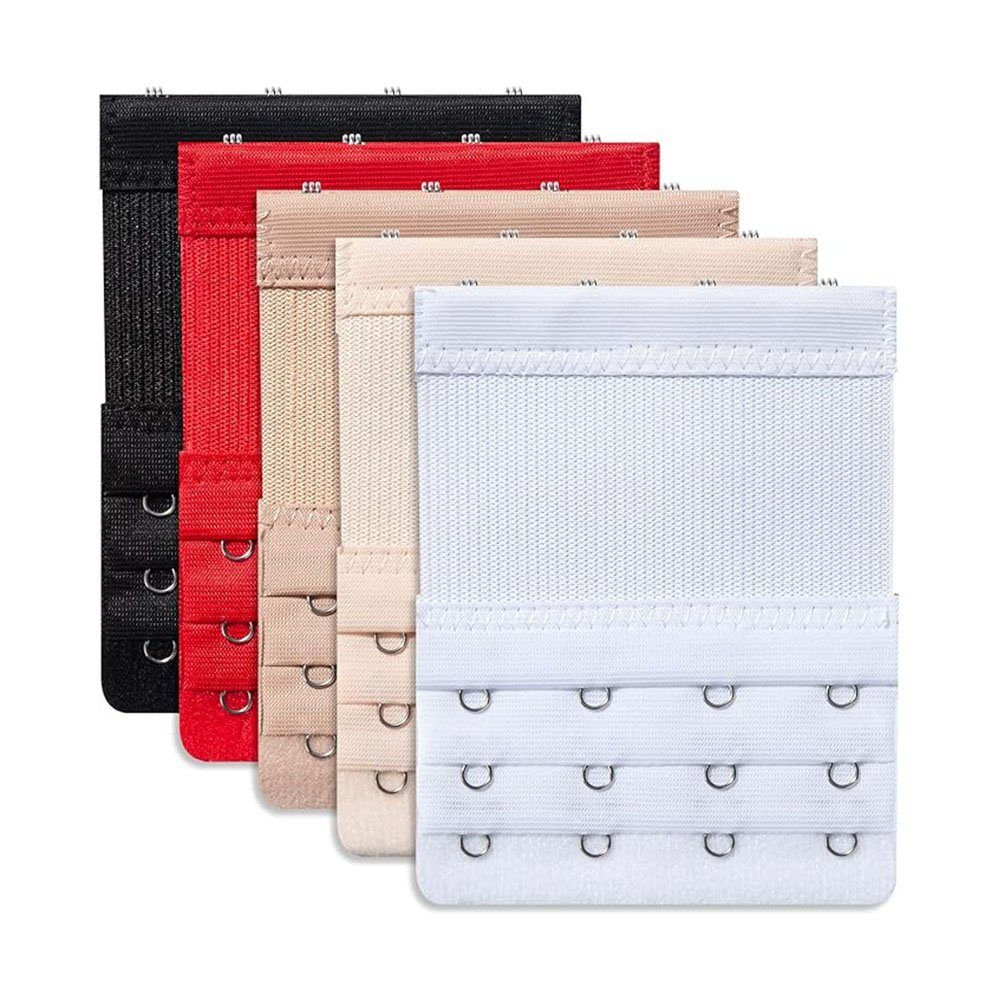 KOMIRO BH-Verlängerung Damen BH Verlängerung 3 Reihen und 4 Schnallen 5 Stück (5 St)