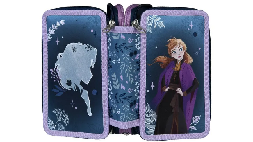 Scooli Schüleretui Triple Decker FROZEN 2 gefüllt