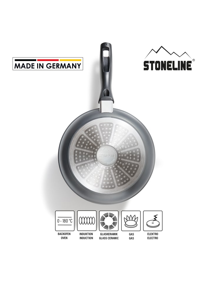 Stoneline Bratpfanne 24 cm | ohne Deckel in Anthrazit günstig kaufen Ø 24cm