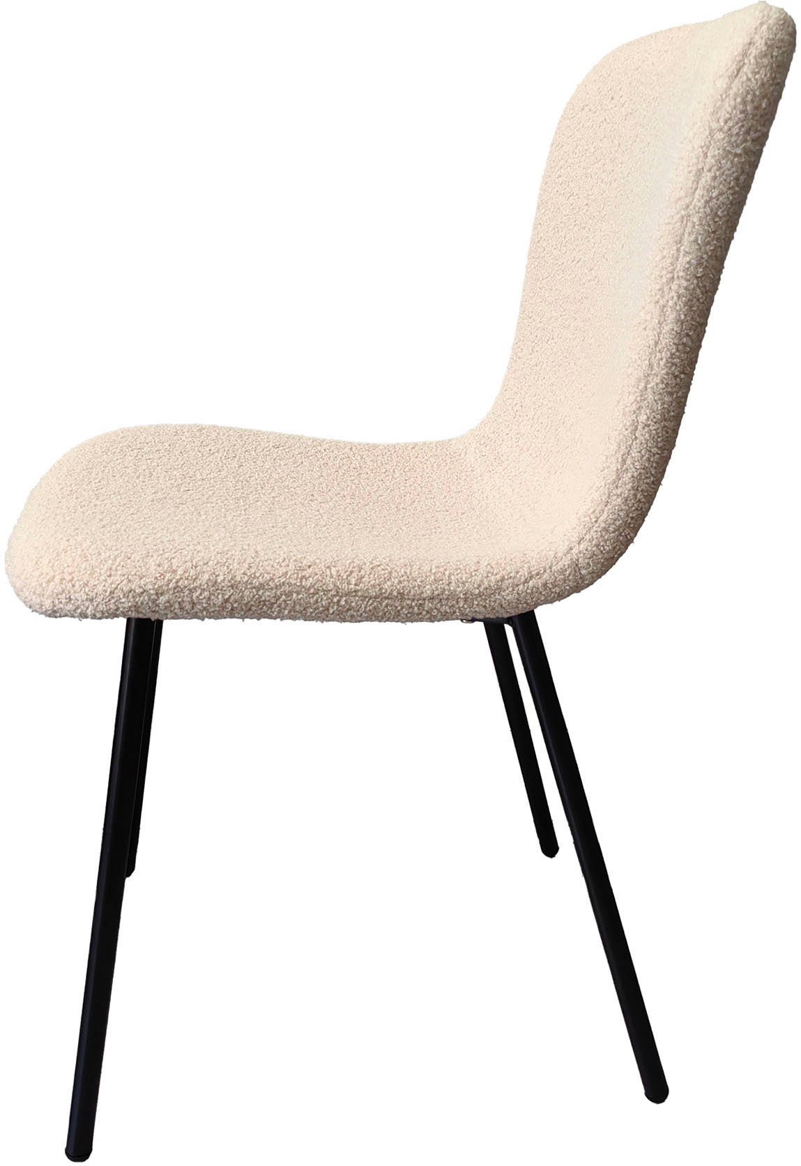 SalesFever 4-Fußstuhl (Set, 4 St), ergonomisch geformte Sitzfläche und Rückenlehne