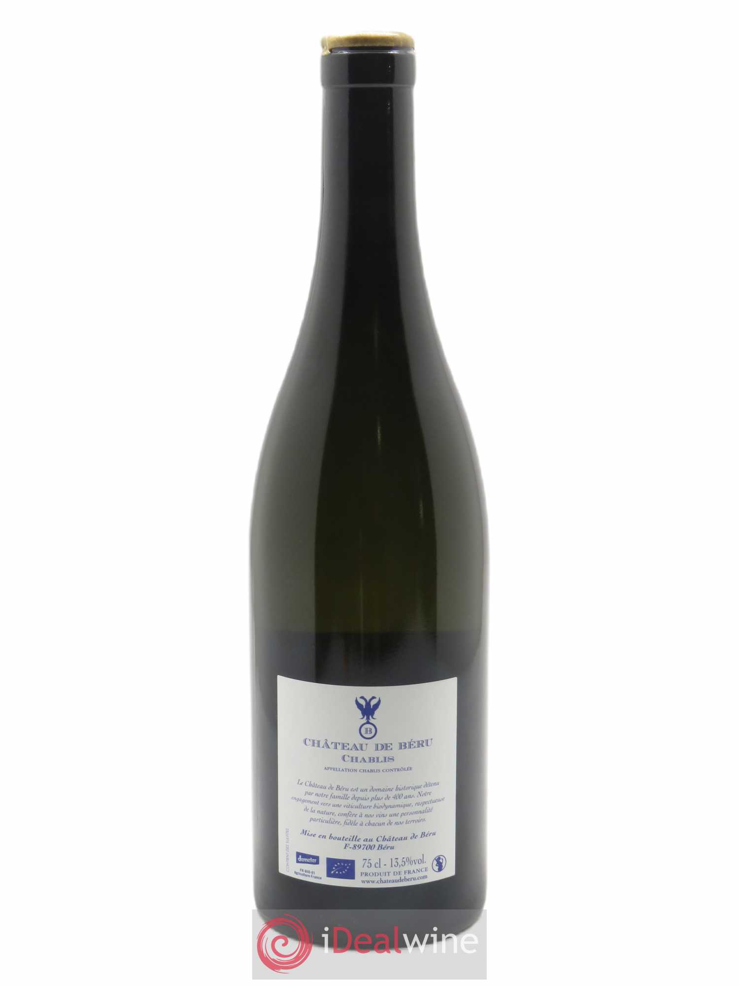 Chablis Montserre Château de Béru  2018 - Lot de 1 Bouteille