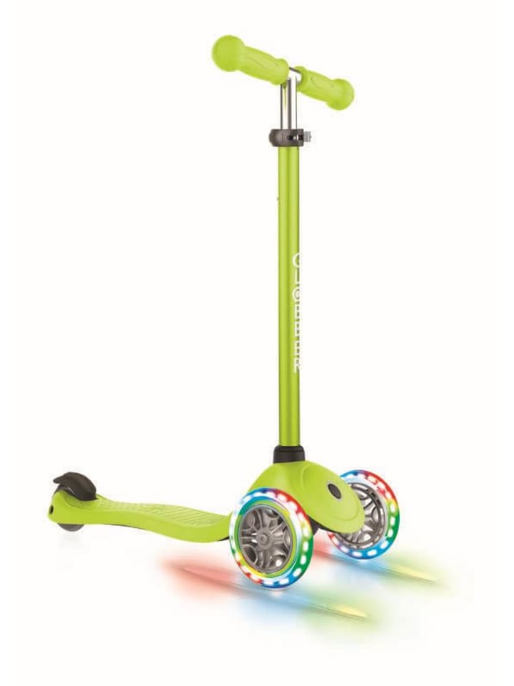 GLOBBER Kinderroller Primo, 3 Räder, lime grün, mit Leuchtrollen, 3-7 Jahre günstig kaufen onesize