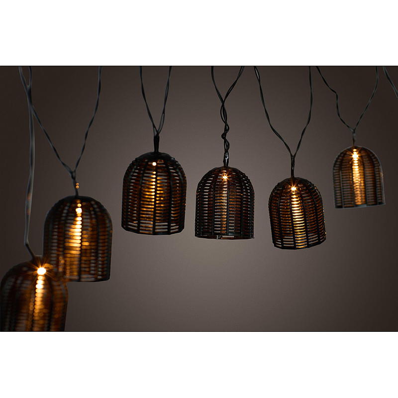 Home Lyslenke 8 stk sorte LED lamper