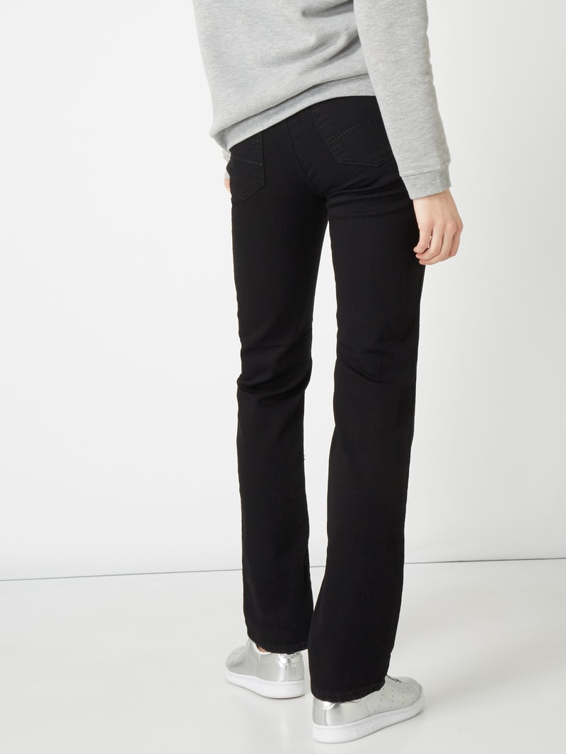 Jeans mit 5-Pocket-Design Modell 'DOLLY' in schwarz