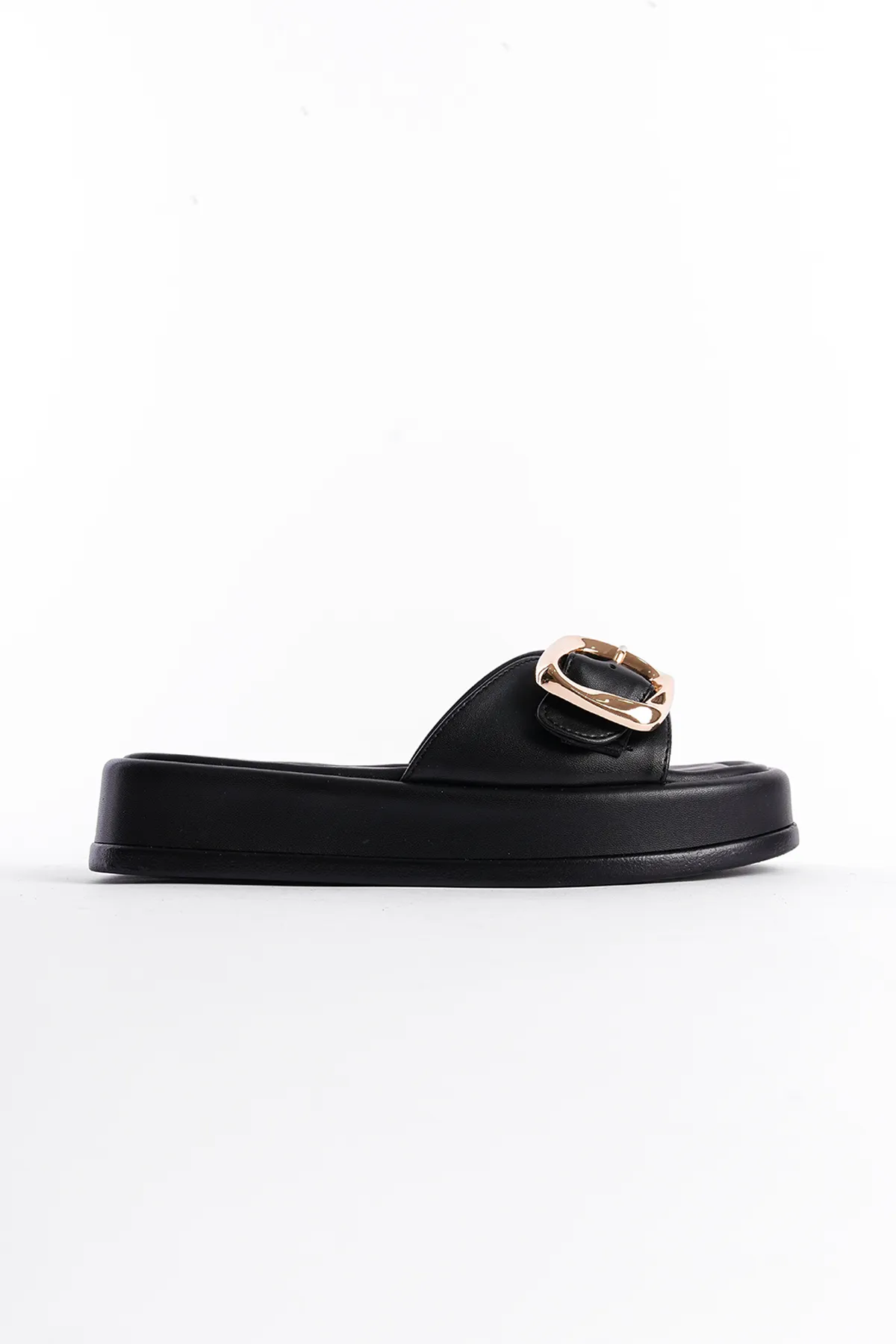 Capone Outfitters  Pantolette - Schwarz - Keilabsatz