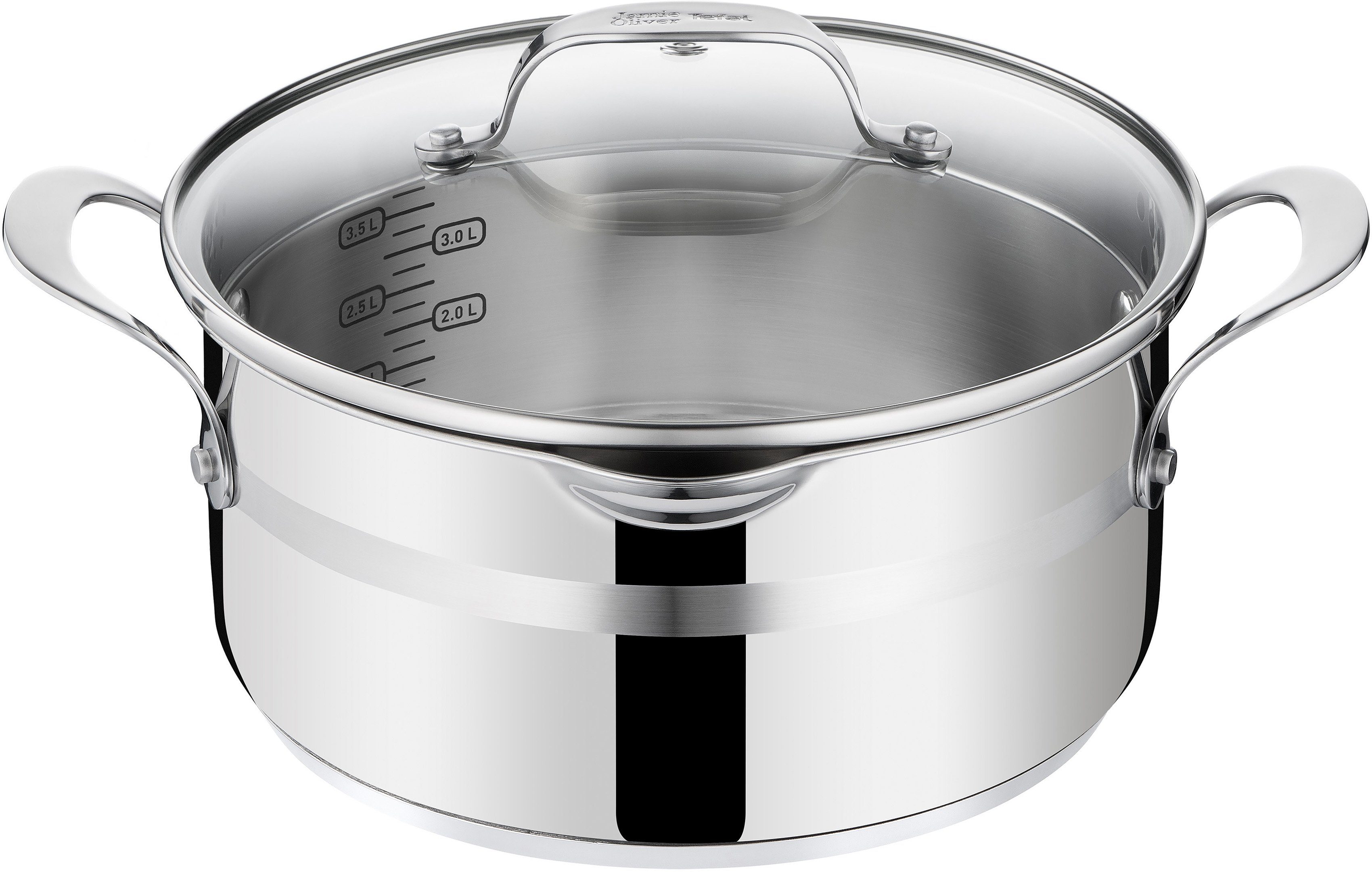 Tefal Schmortopf E31146 Jamie Oliver Cook Smart, Edelstahl (1-tlg), Edelstahl-Topfset by Jamie Oliver, alle Herdarten, Induktion