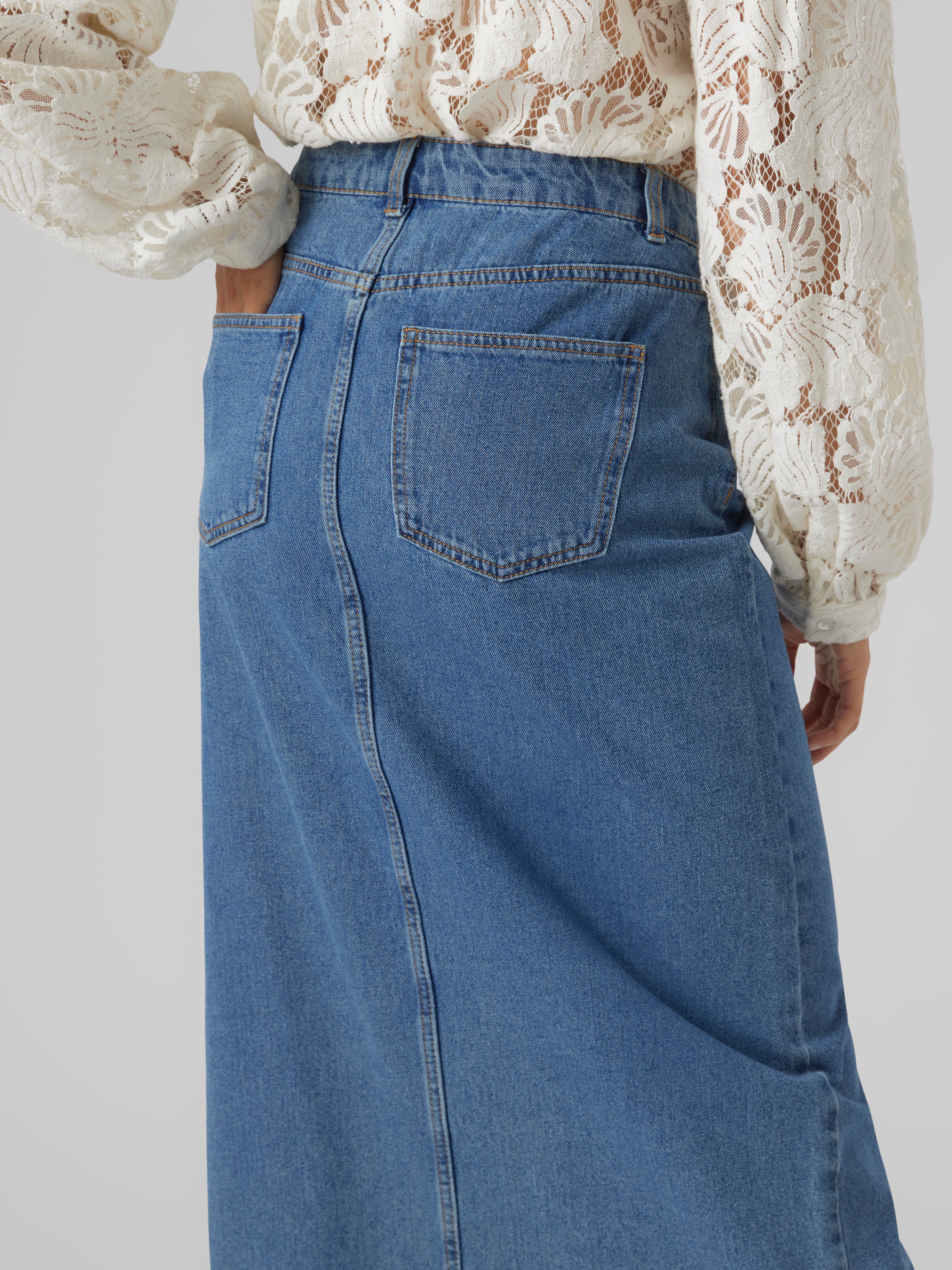 VMJUST Hohe Taille Langer Rock