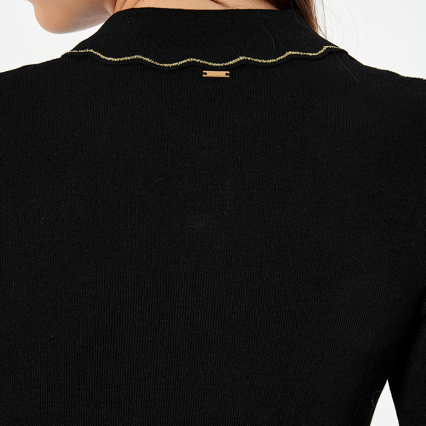 LUBER  Polo noir femme