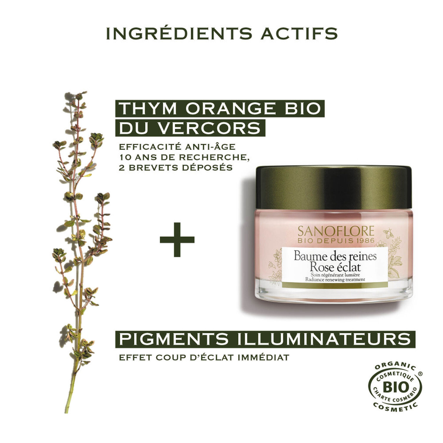 Sanoflore Baume des Reines Rose Eclat Crème Anti-Age 50 ml