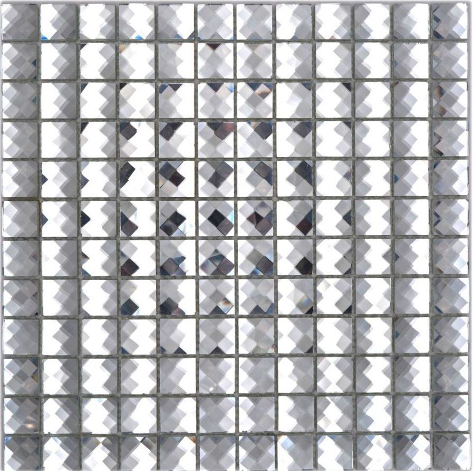 Mosani Mosaikfliesen Glasmosaik Crystal Mosaikfliesen kristall glänzend / 10 Matten