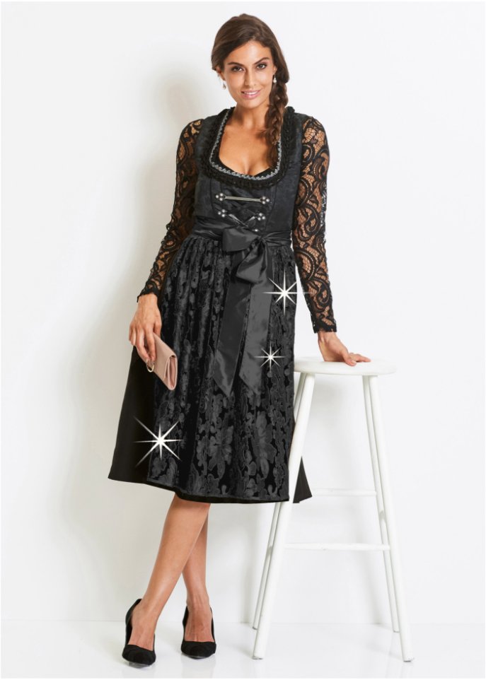 Dirndl mit Pailletten Schürze (2-tlg.Set)