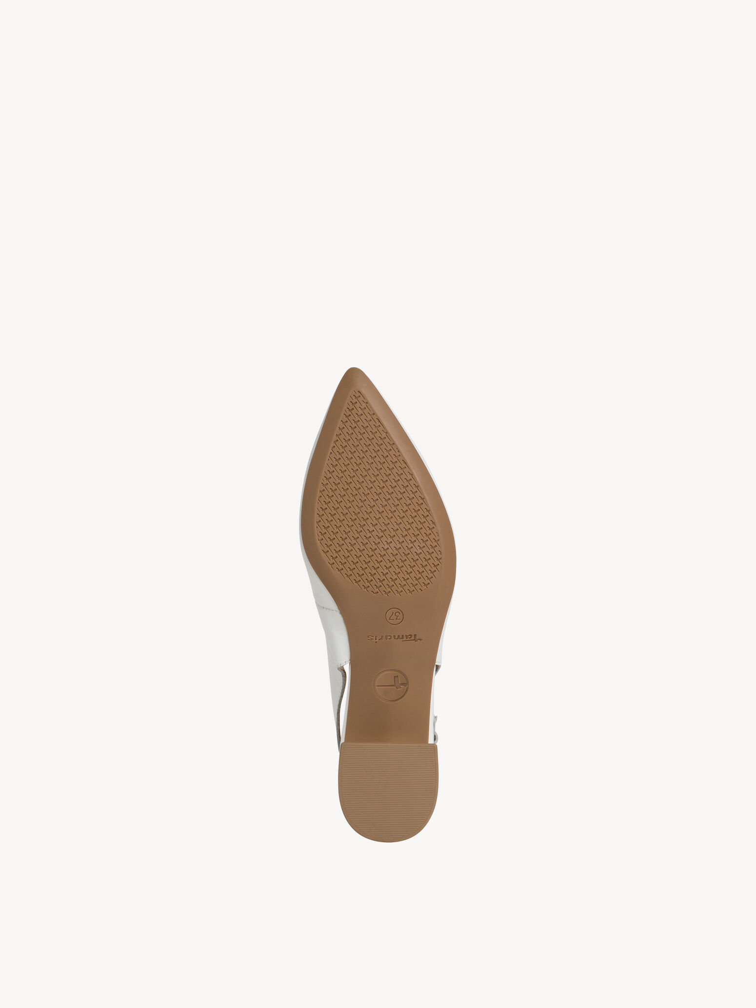 Escarpin en cuir - blanc