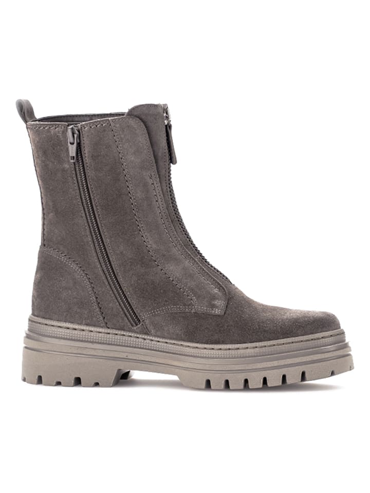 Gabor Leder-Winterstiefeletten in Grau günstig kaufen