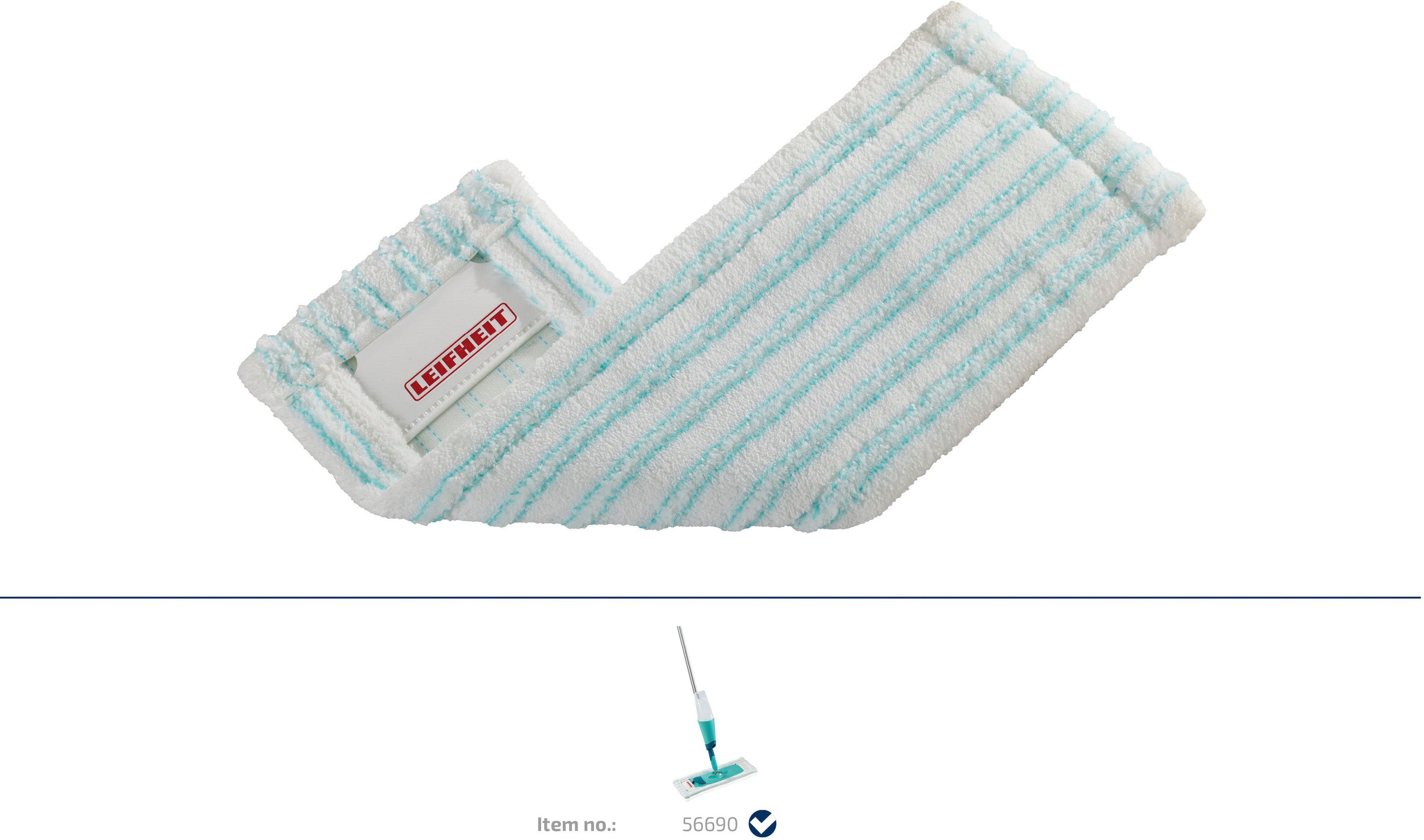Leifheit 42cm micro duo Wischbezug (Mikrofaser, 42x16 cm, 1-tlg)