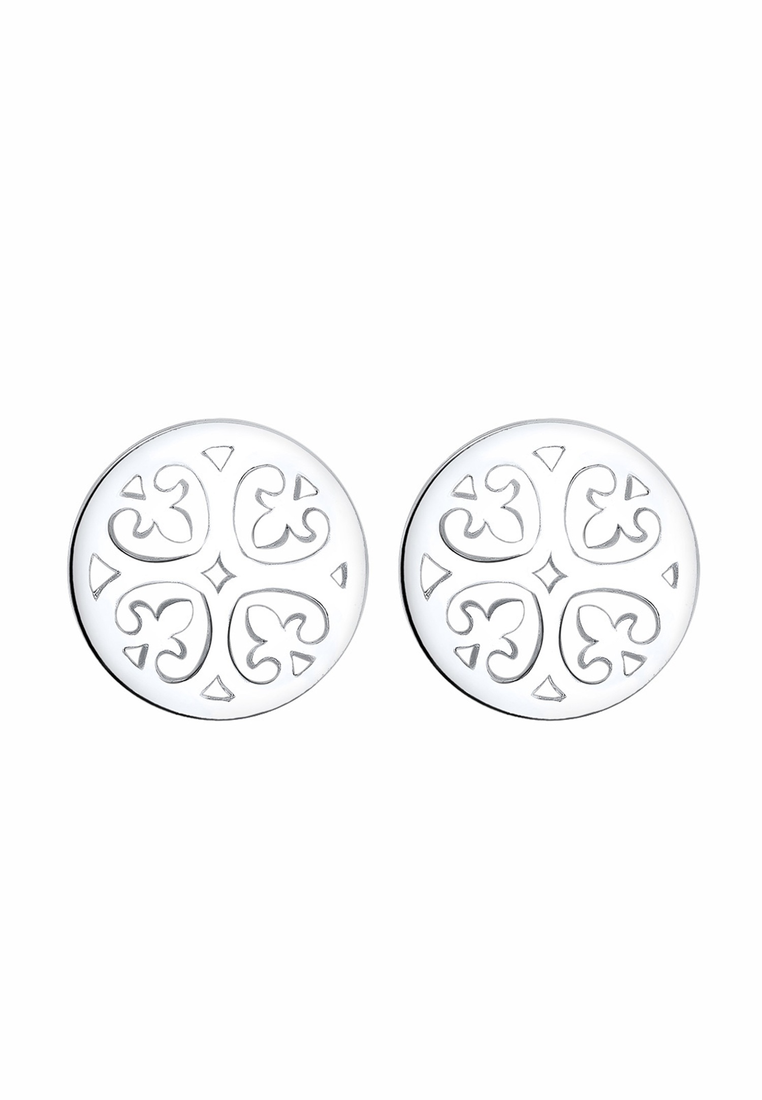 Orecchini Elli Ornament Boho con cristalli per donna - Argento placcato oro (925/1000)