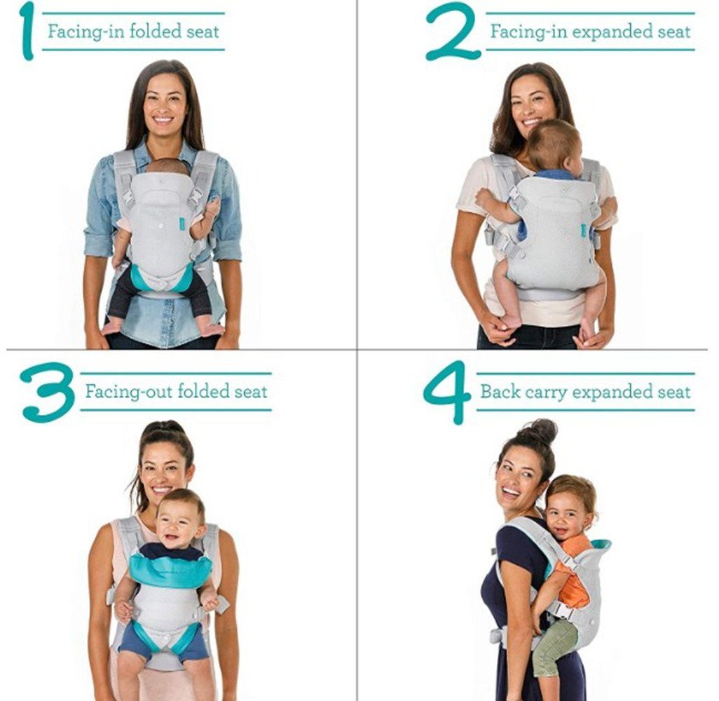 XDeer Bauchtrage 4-in-1 Babytrage für Babys Kleinkinder 0-36 Monate,Kindertrage, Bauchtrage Rückentrage Einfach zu Tragen Gesicht in Gesicht nach Vorne