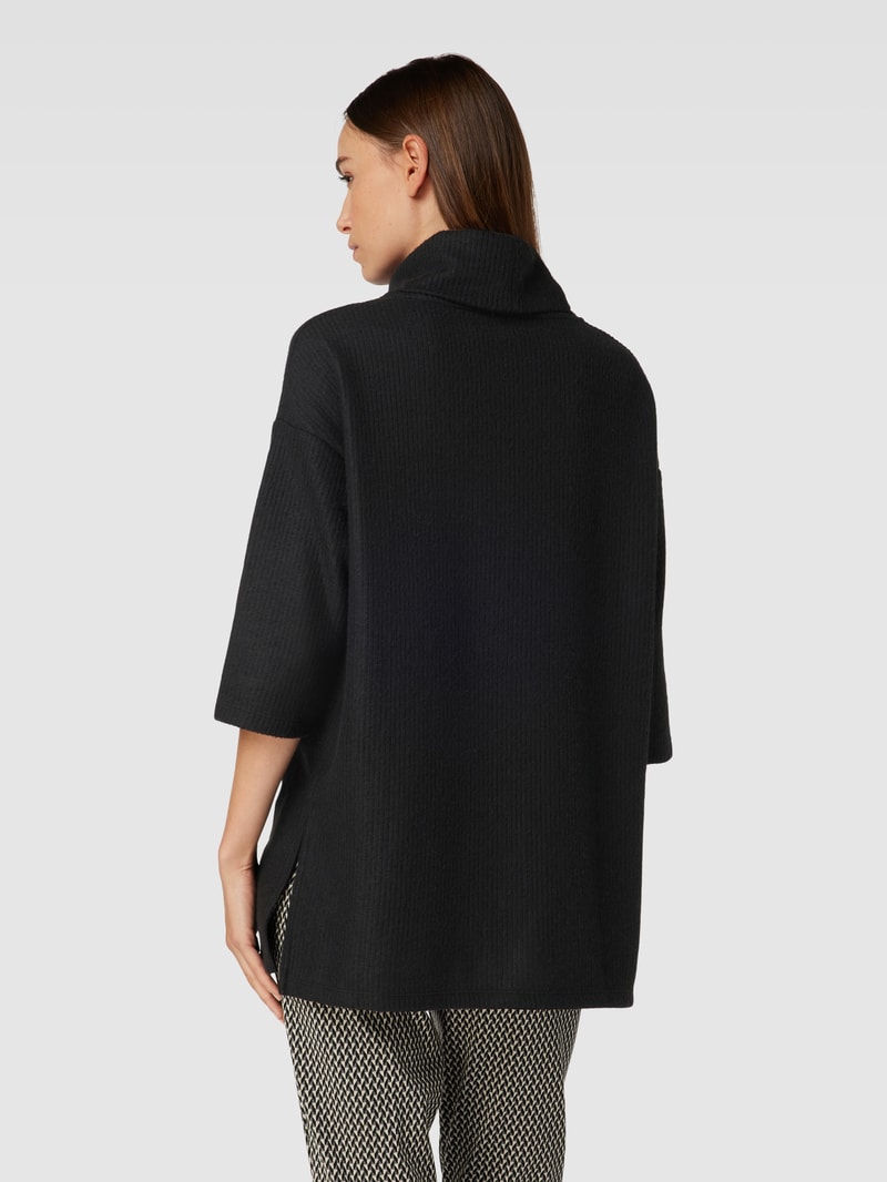 Pullover mit Rollkragen und 3/4-Arm Modell 'Tamie' in schwarz