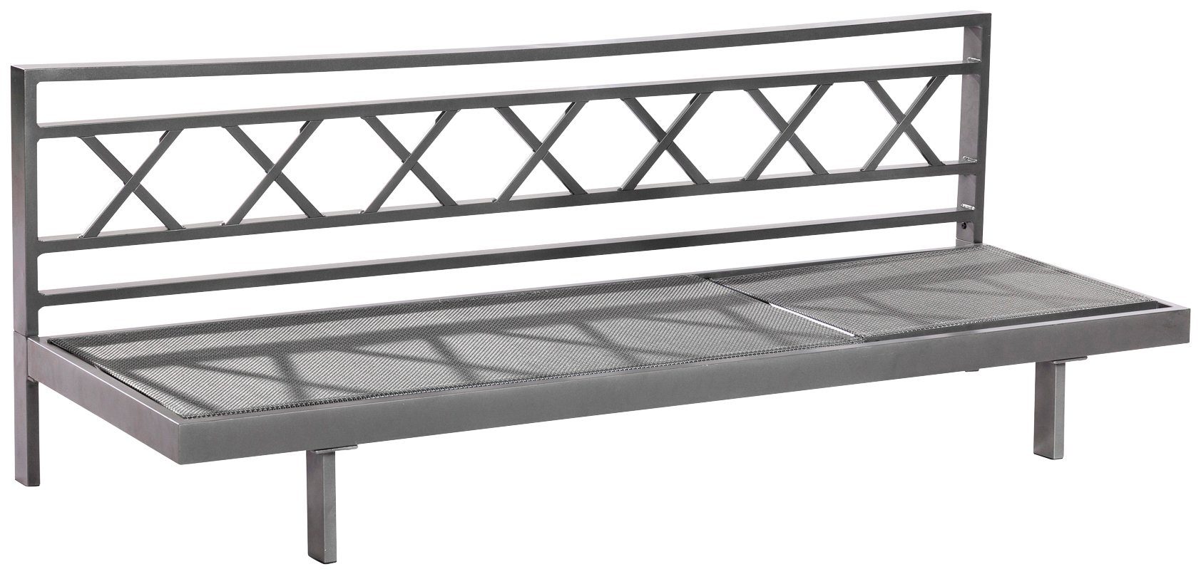 MERXX Gartenliege Artessa, Alu/Textil, verstellbar, inkl. Auflage