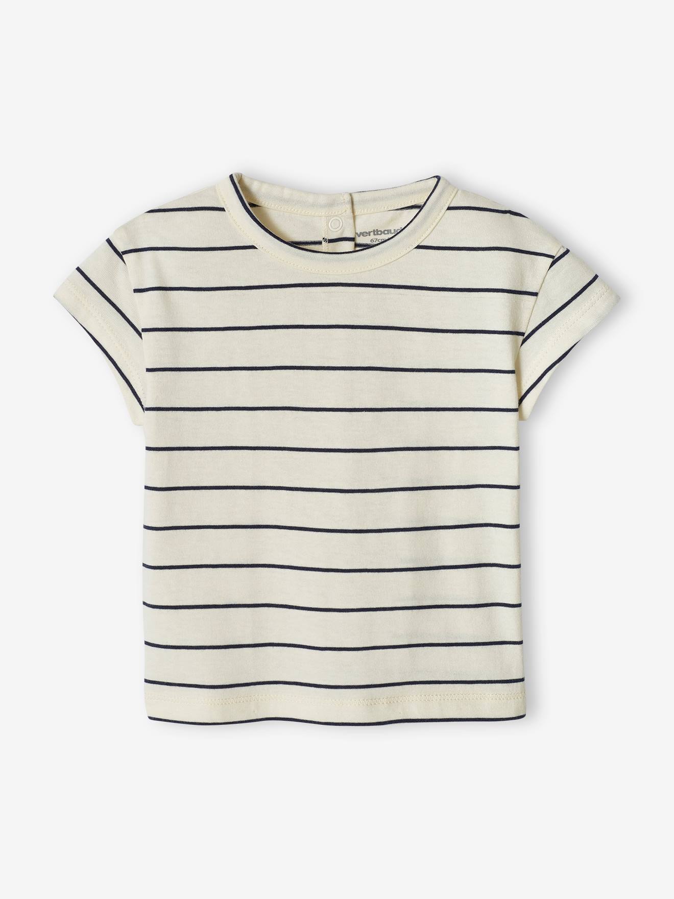 Lot de 2 T-shirts basics bébé manches courtes taupe