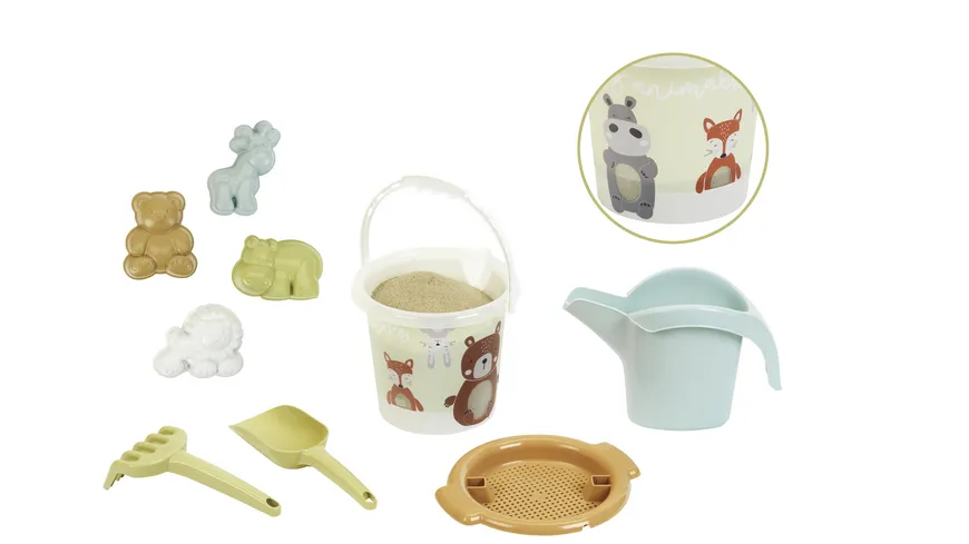 Theo Klein Little Foot - Sandeimer Set - Tierwelt, 2 L., Kunststoff recycelt