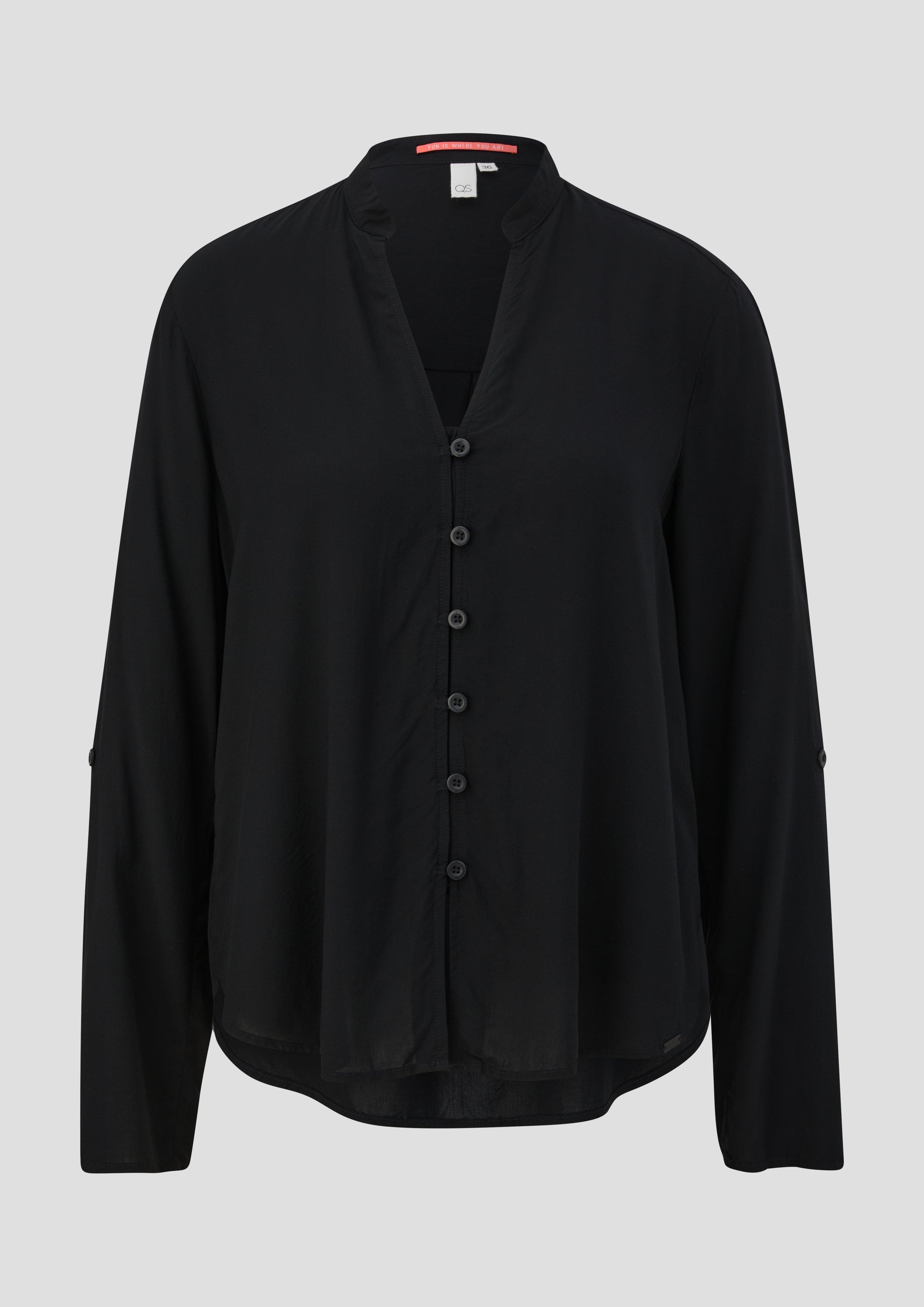 Viskosebluse mit Turn-up-Funktion  2140749-9999