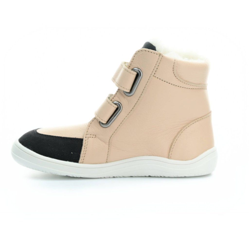 Baby Bare Febo Winter Nude (mit Membran/Asfaltico) beige Barfußstiefeletten
