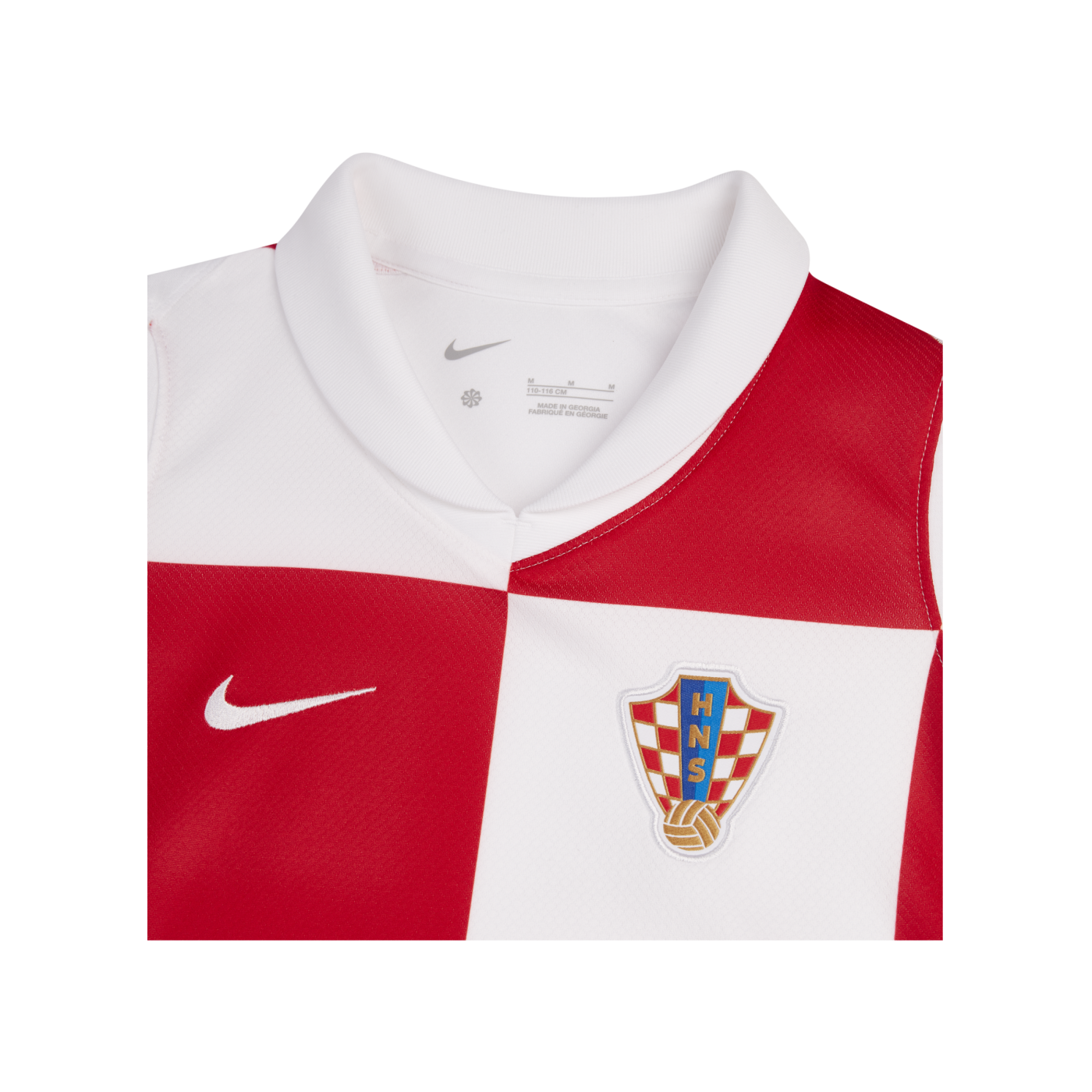 Nike Kroatien Trikot Home EM 2024 Kids Weiss Rot Weiss F100