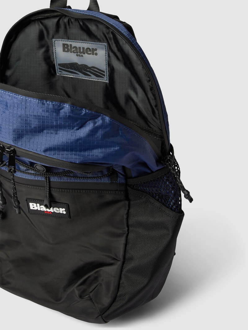 Rucksack mit Label-Details Modell 'LIGHT' in marineblau