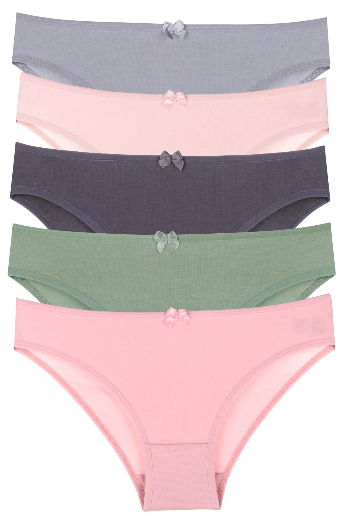Nicoletta  Damenhöschen 5er-Pack Lycra GRÜN