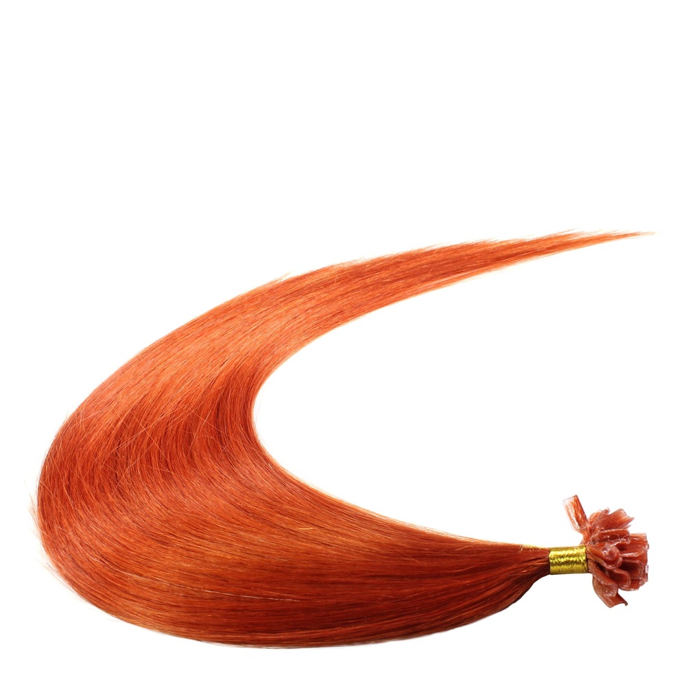 hair2heart Extensions à chaud Bonding Premium cheveux naturels #130 Rouge cuivré 0.5g extensions
