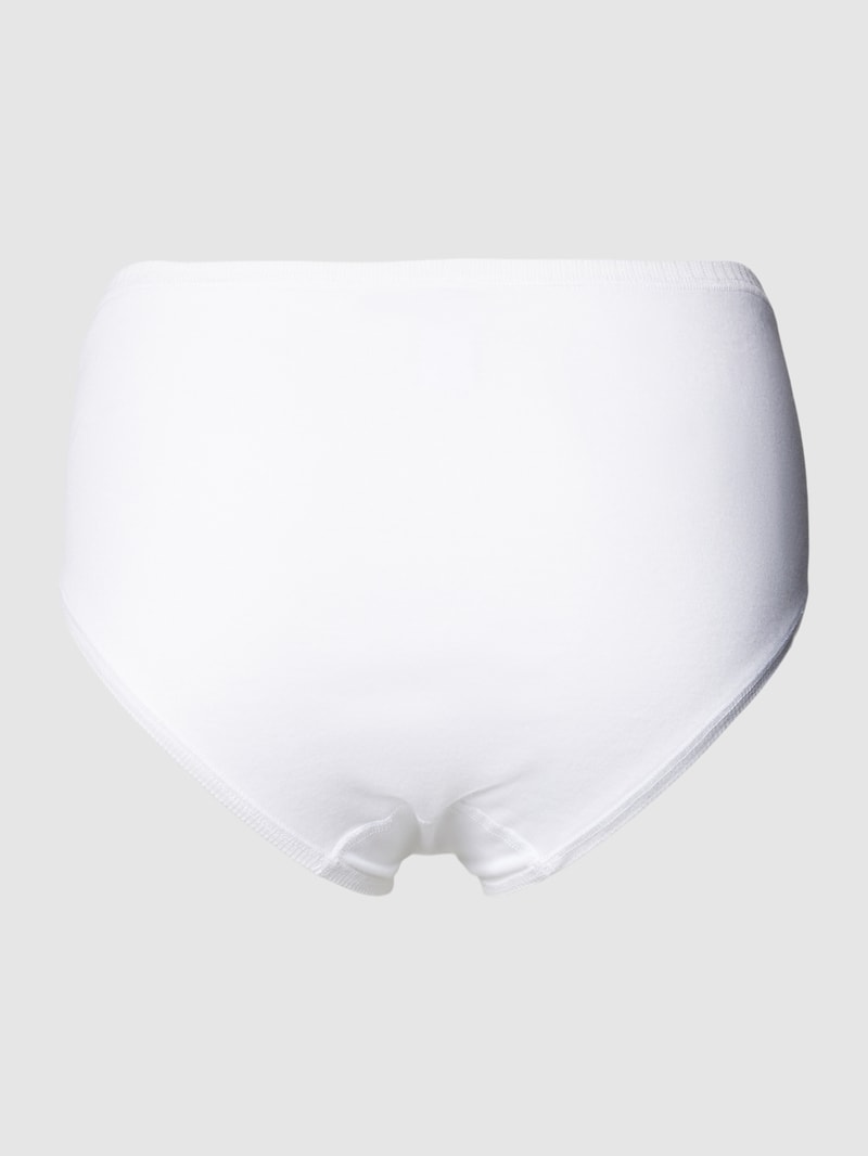 Slip mit feiner Stickerei in weiß